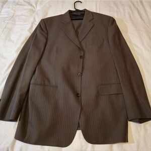 Studio Brown Pinstripe Suit